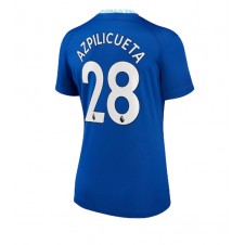 Chelsea Cesar Azpilicueta #28 Hjemmedrakt Kvinner 2022-23 Kortermet